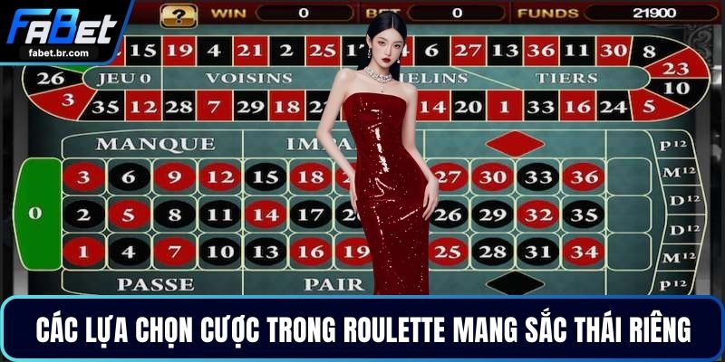 Các lựa chọn cược trong mang sắc thái riêng